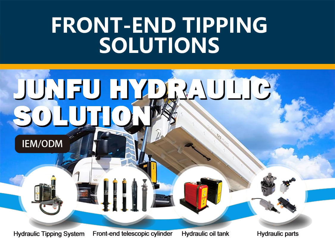 JUNFU Multi Stages Hydraulic Cylinders Telescopic Hydraulic Cylinder Lift Kits for Dump Truck supplier