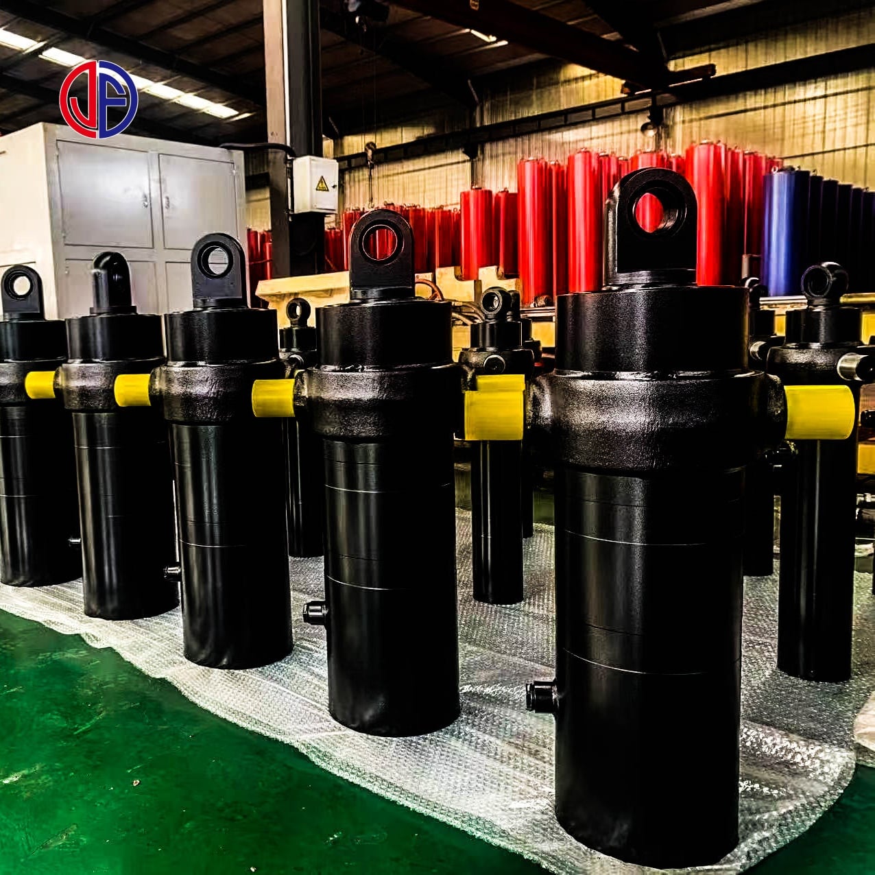 JUNFU Customized 10-100 Ton High Pressure for Lifting Single Acting Low Height Hydraulic Small Cylinder Jacks details