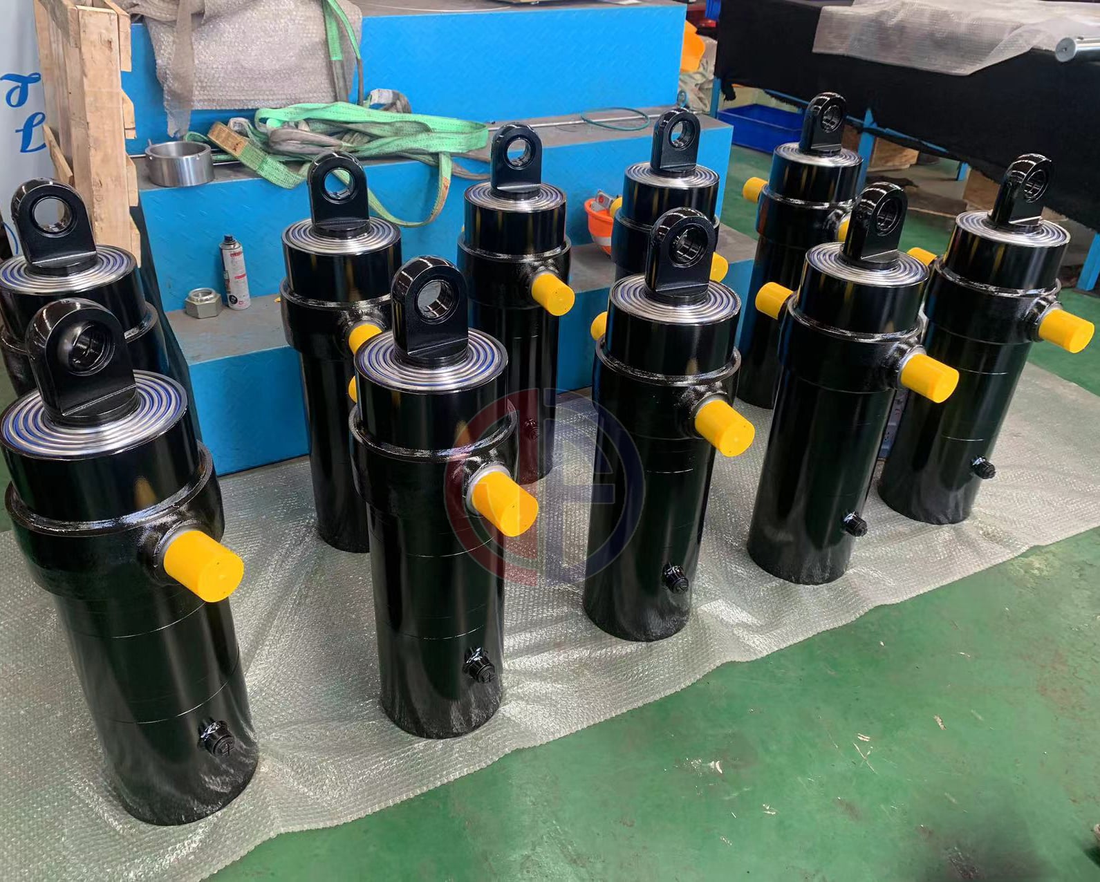 JunFu Manufacture Hydraulic Cylinders Telescopic Under Low Rider Hydraulic Cylinder for Truck Trailer supplier