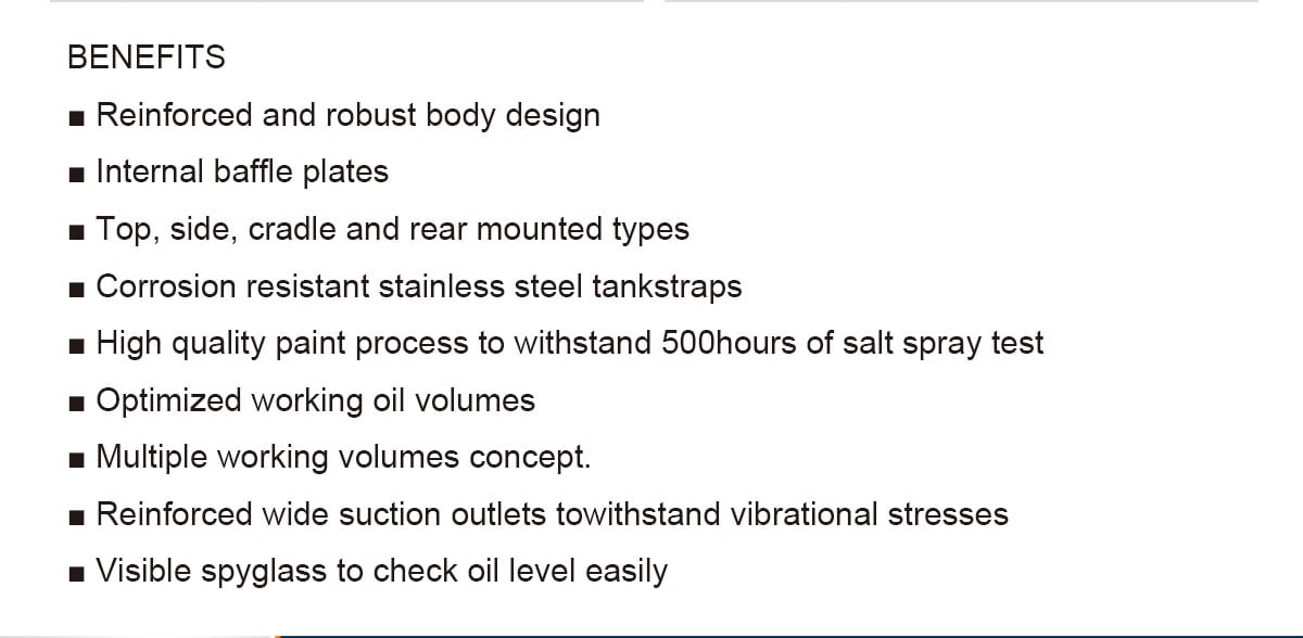 Hot Sale Good Price HYVA Type Hydraulic Oil Tank Rear Mount Steel Hydraulic Oil Tank for Tipper Truck supplier