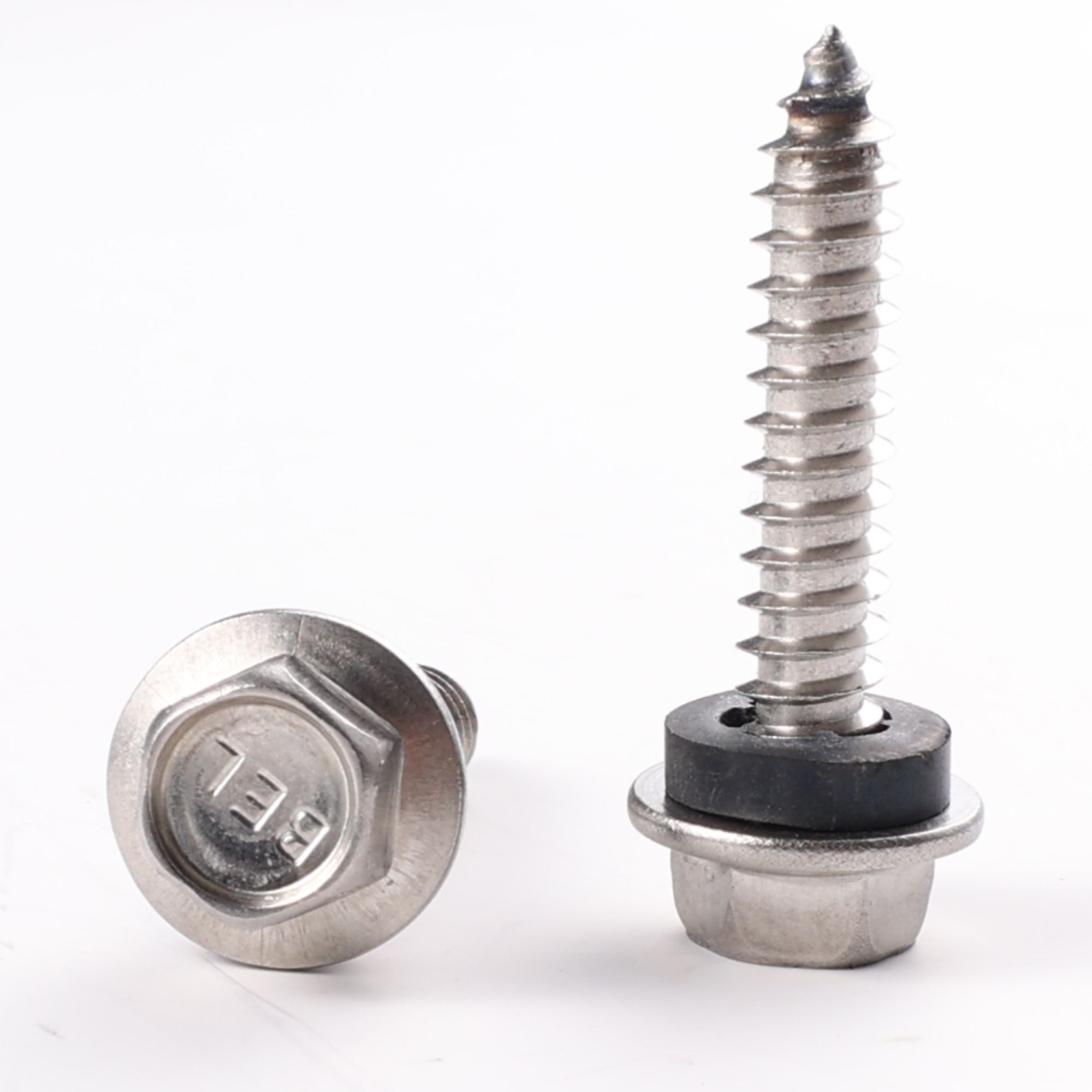 Galvanised Metal Stainless Steel Hex Ace Wafer Drilling Screw With Epdm Washers