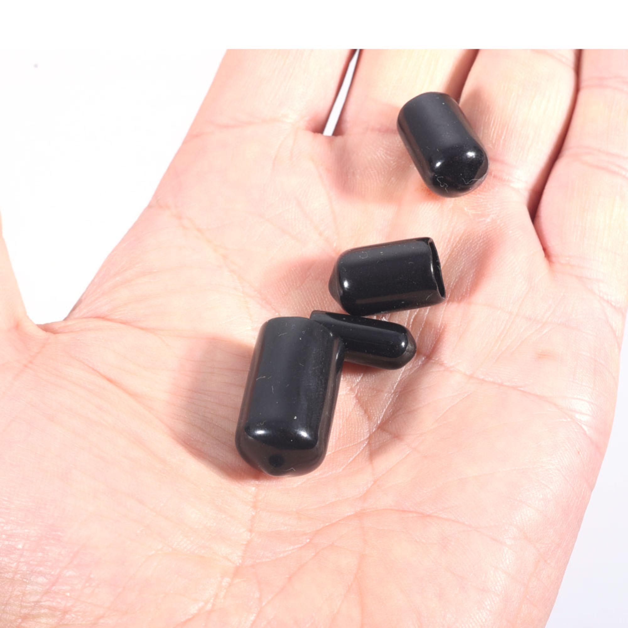 Prilagođene 5MM Kapice Gume Rubova PVC Plata Kuglaste Crne Silicone Plastične Kapice za Cijevi
