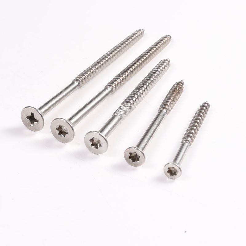 SS M4 M5 M6 Flat Head Phillips Torx Six Stars Drive Wood Deck Self Tapping Screw