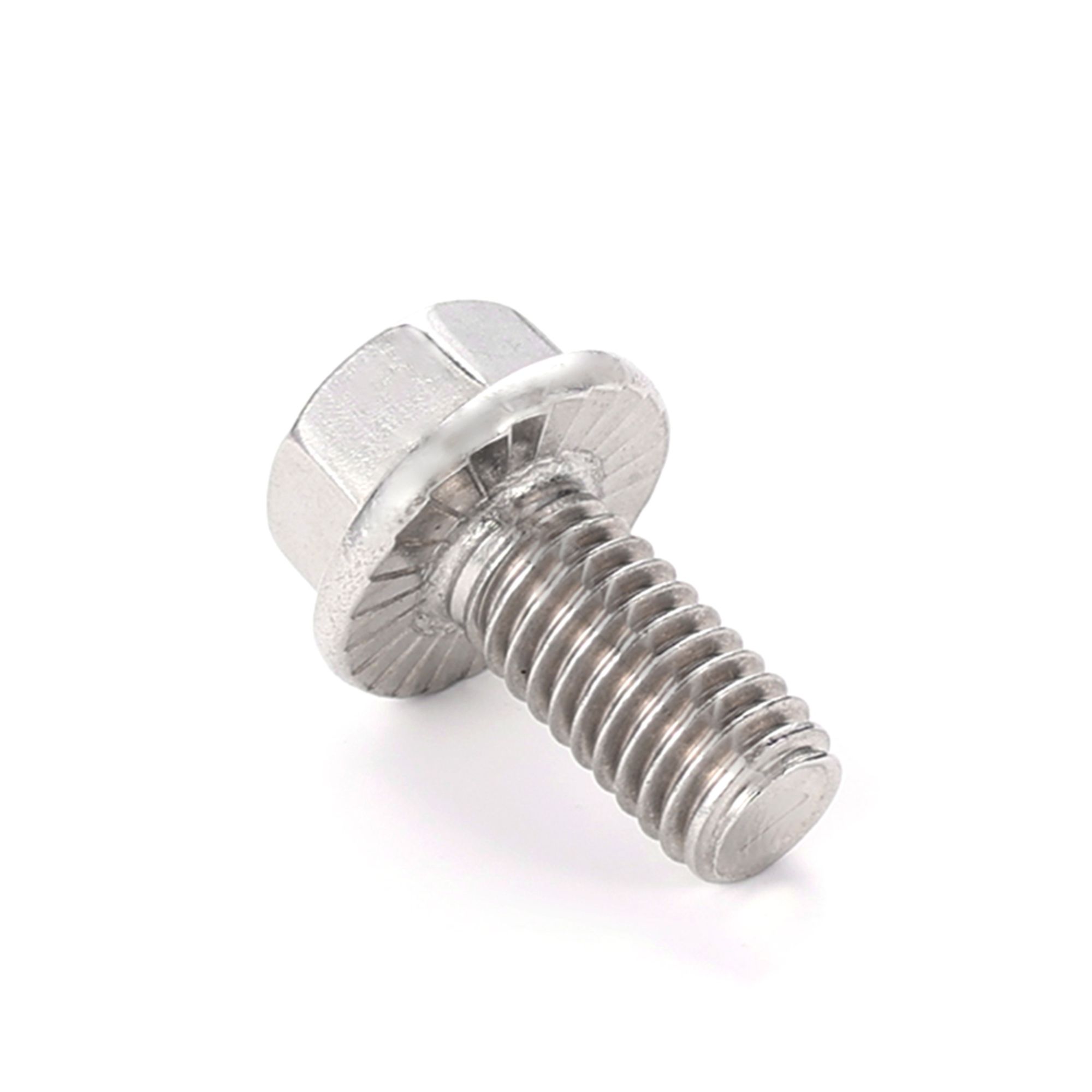 JIS Standard DIN6921 M6 Grade 8.8 Serrated Flange Hex Washer Flange Bolt Screw
