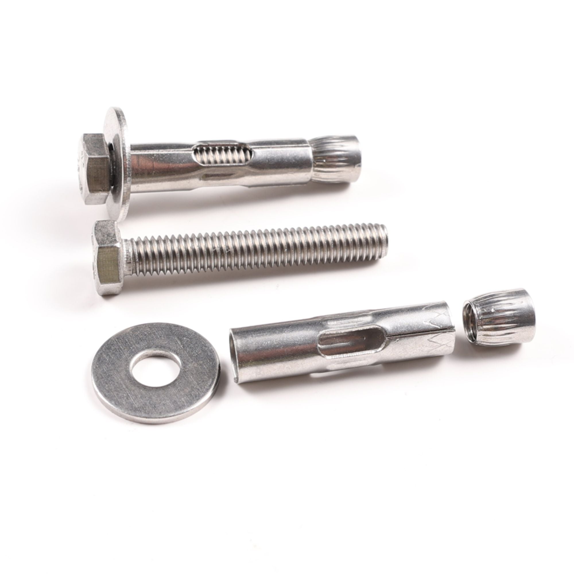 Sleeve Anchor Bolt Type Hex Head Sleeve Anchor with Hex Nut and Washer Stainless