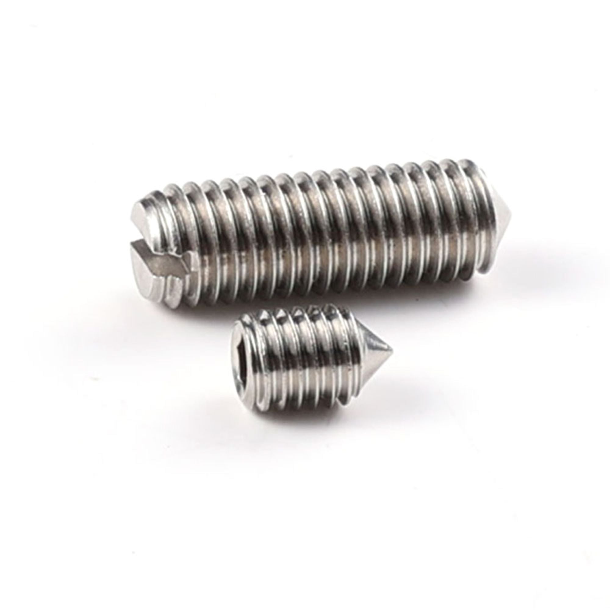Hex Socket Small Nylon Tip Grub Screw Slotted Head Cup Point Set Screw