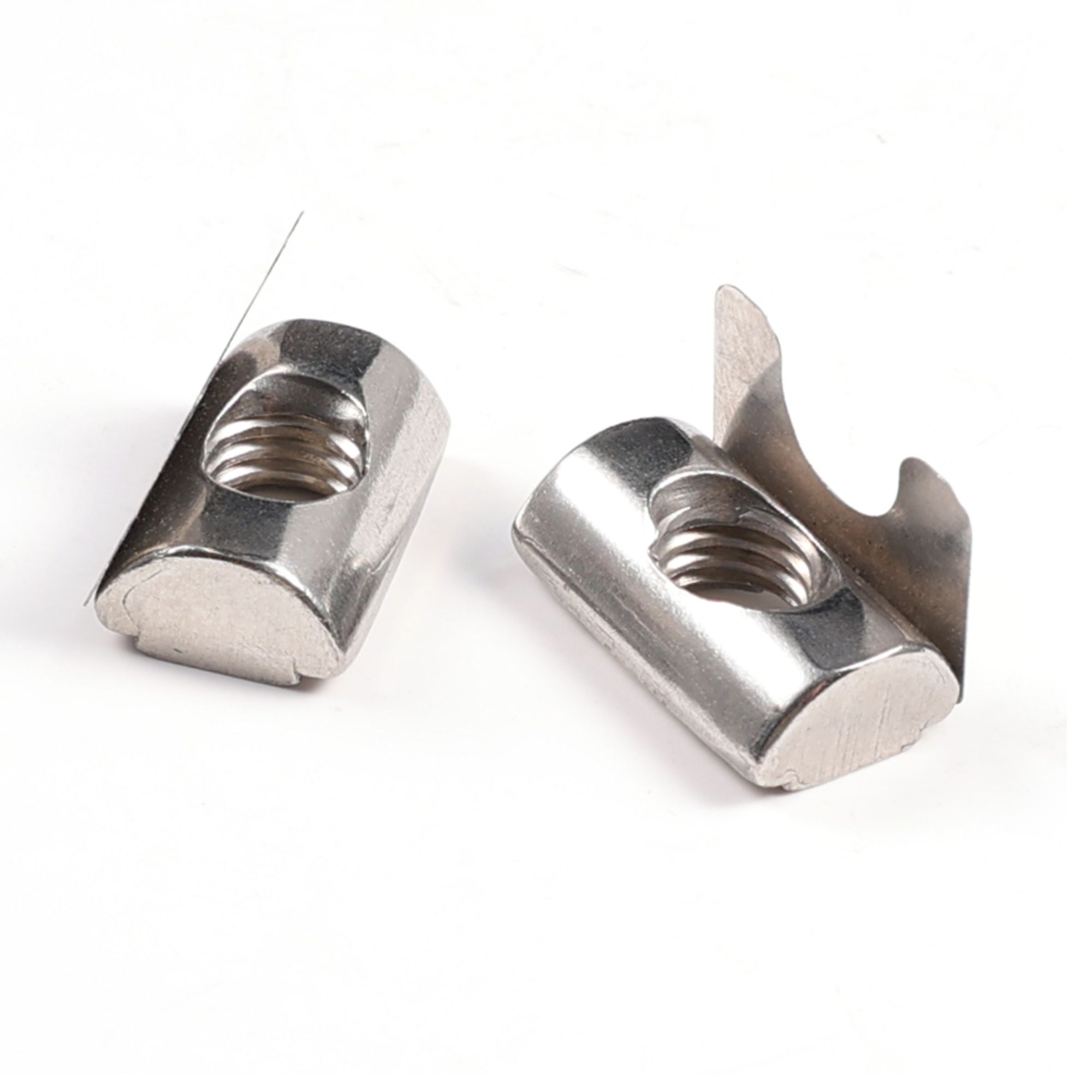 Galvanized Carbon Steel M4 M5 M6 T Weld Nut Round Base Ball Spring Aluminum T Slot Nut