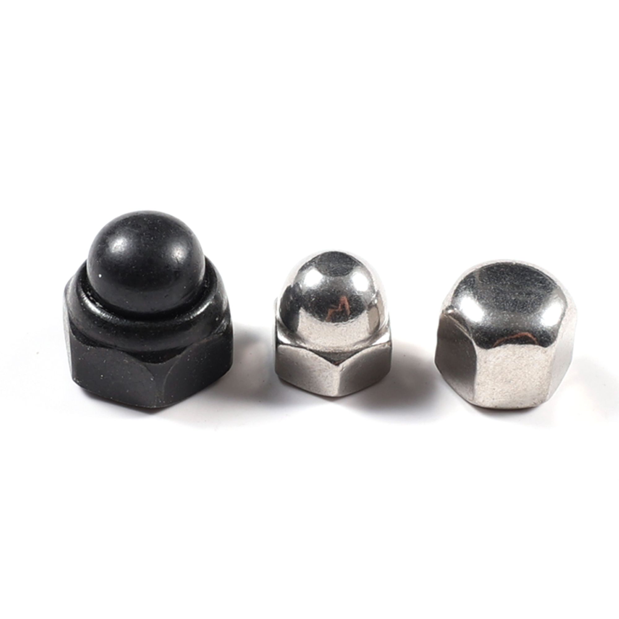 304 316 Stainless Steel  Zinc Black M3 M4 M5 DIN1587 Hex Crown Dome  Acorn Cap Nut 