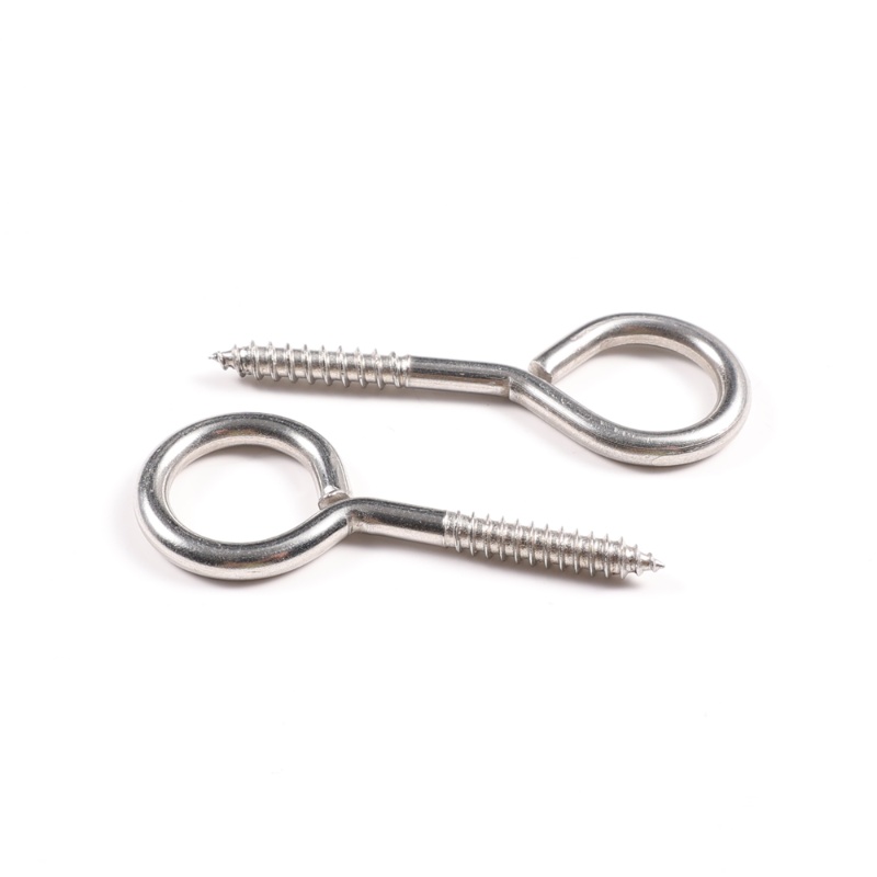 Stainless Steel Close Eye Hook Bent Wire Eye Lag Screw Self Tapping