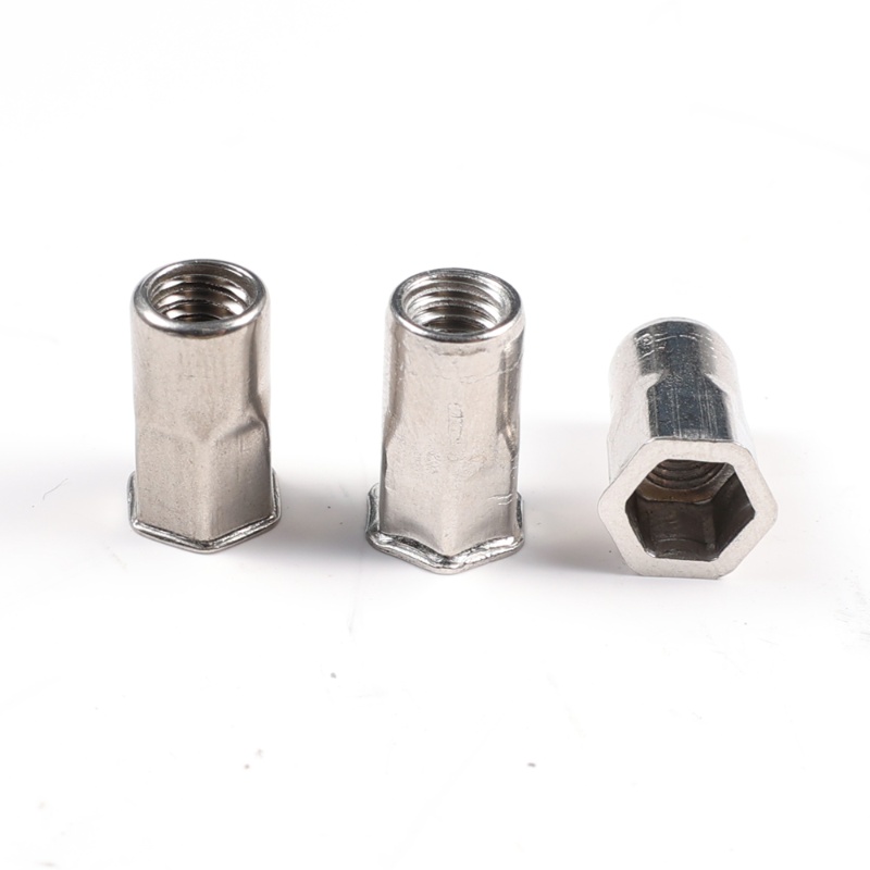 CSK Head Half Hex Threaded Insert Rivet Nut Stainless Steel