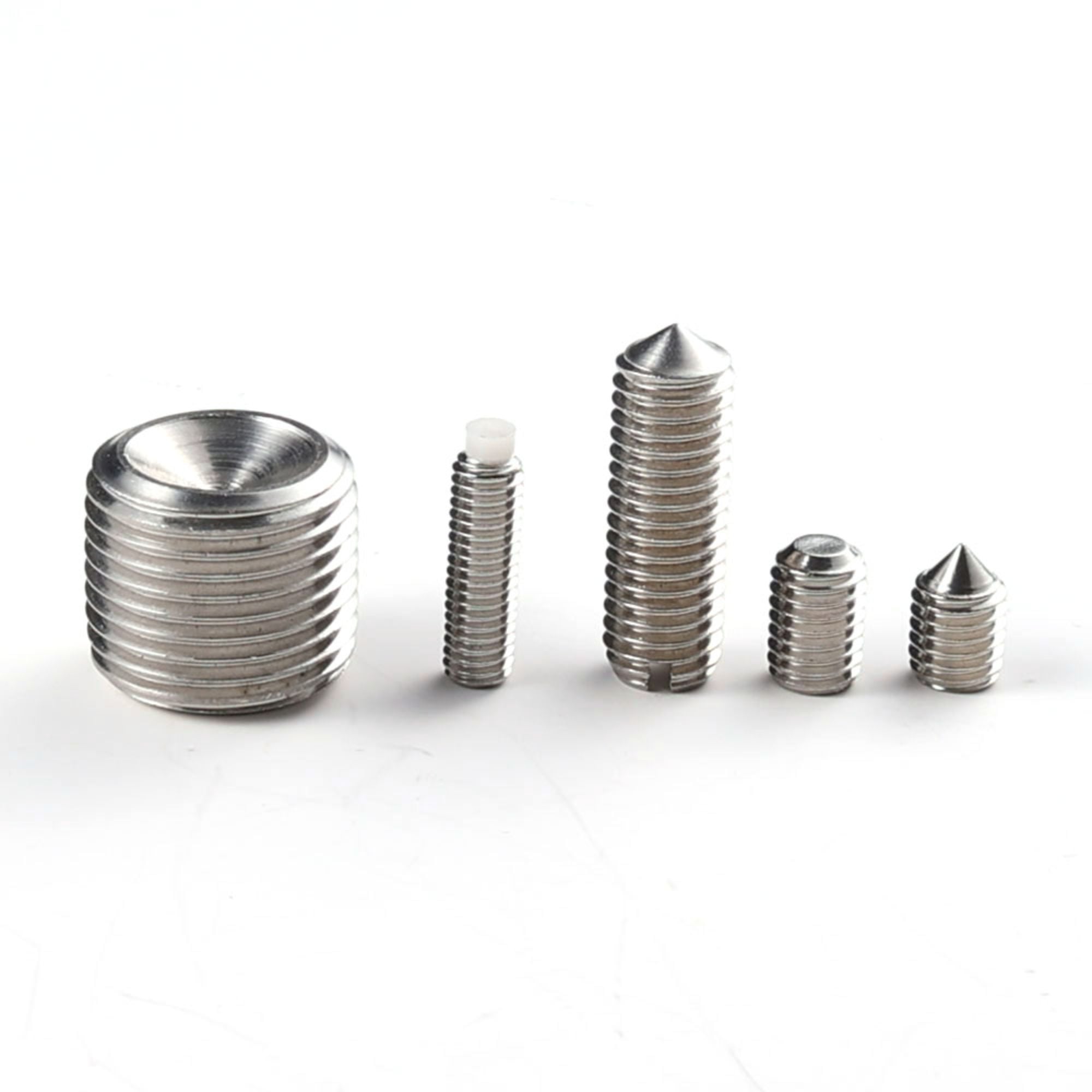 Blind Headless Flat Cup Point Hexagon Socket Grub Set Screw Stainless Steel