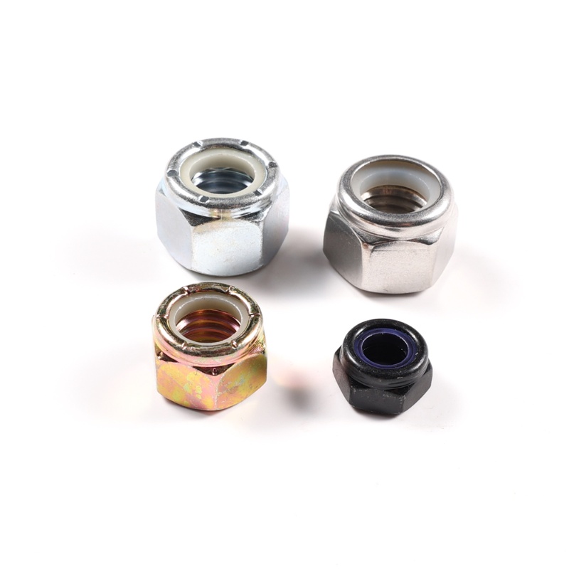 Stainless Steel SUS304 Hex Flange Nylon Lock nuts DIN985