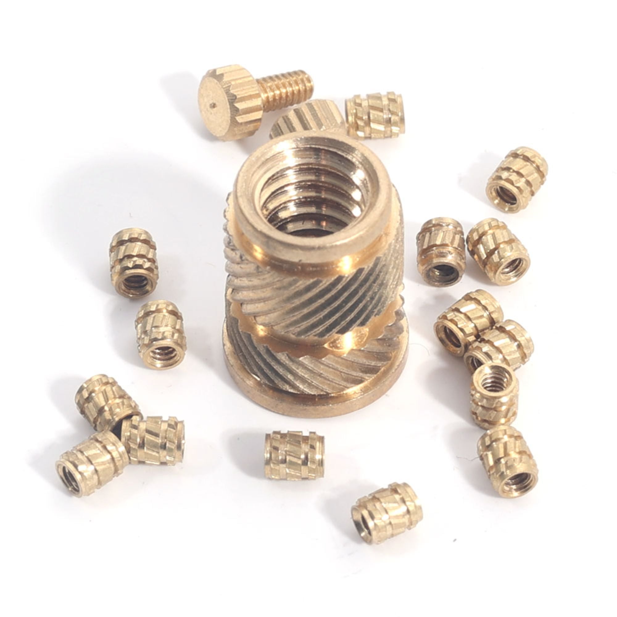DIN16903 Flanged Straight Knurl Straight Blind Self Tapping Screw Expand Thru Threaded Bronza Insert Nut