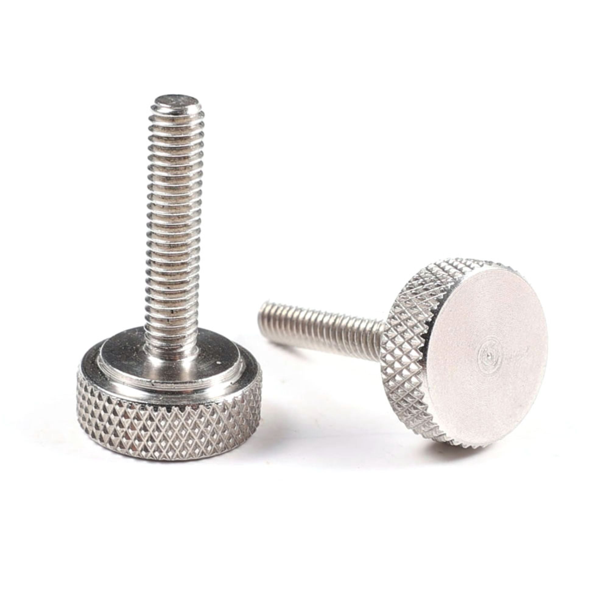 18-8 Stainless Steel Flat Knurled Head Thumb Screw