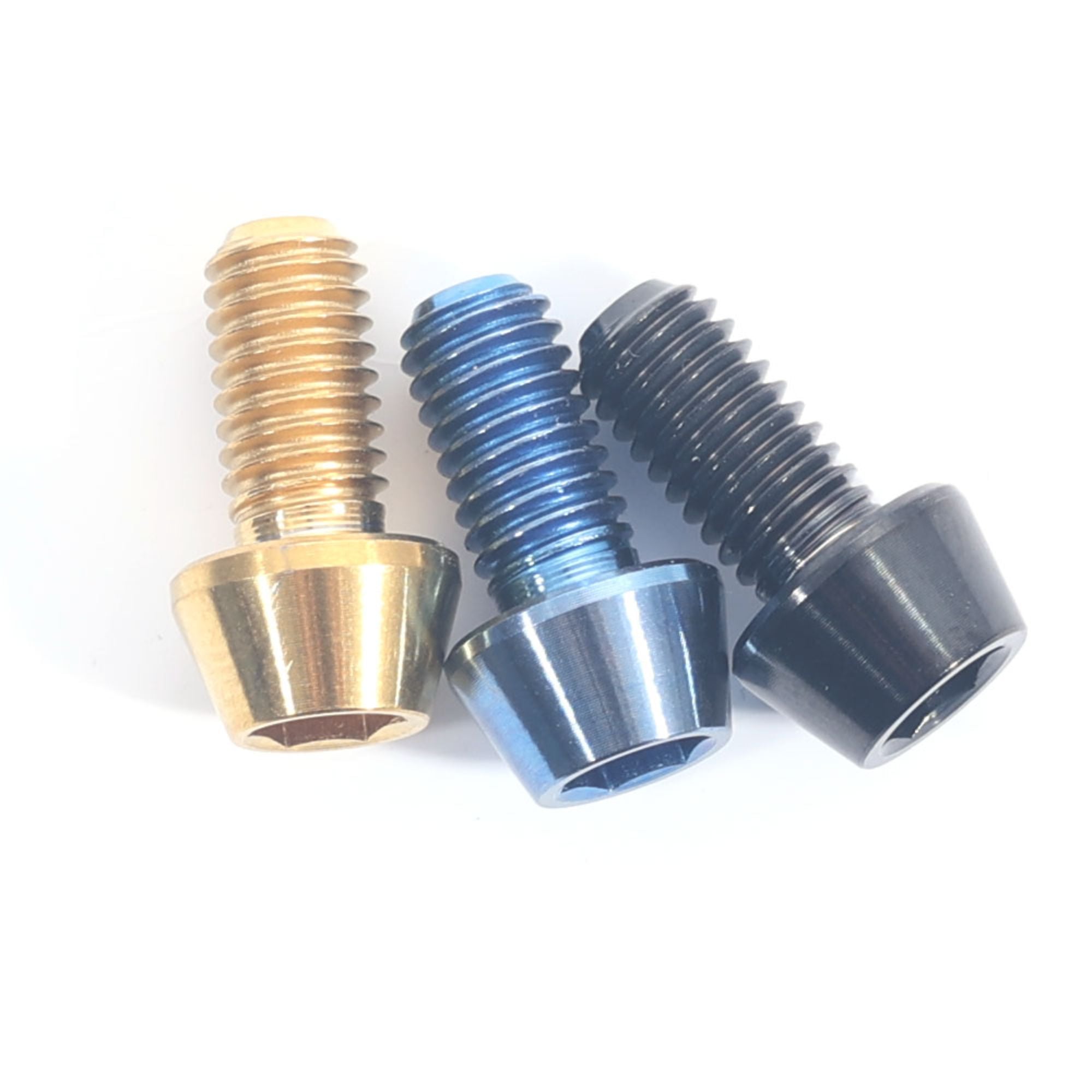 Alloy Steel Screw Titanium Colorful M2 M3 M5 Medical Tapered Socket Cap Titanium Bolt.