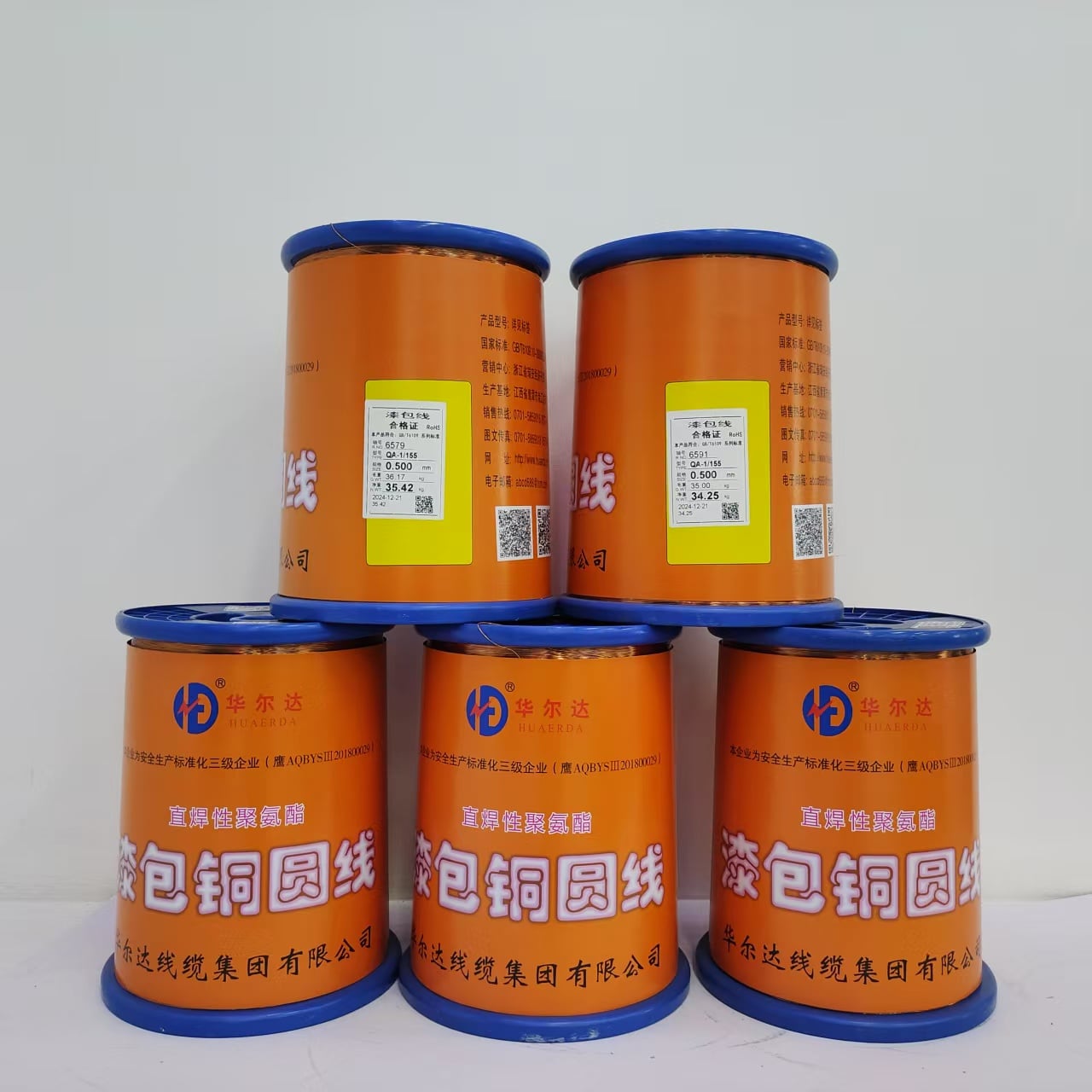 0.600MM Solid Bare Round Copper Wire Polyurethane Enamelled Durable Insulation for Relays Small Precision Motors supplier