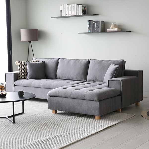 Choose from a variety of modern and classic grey L shaped couch designs