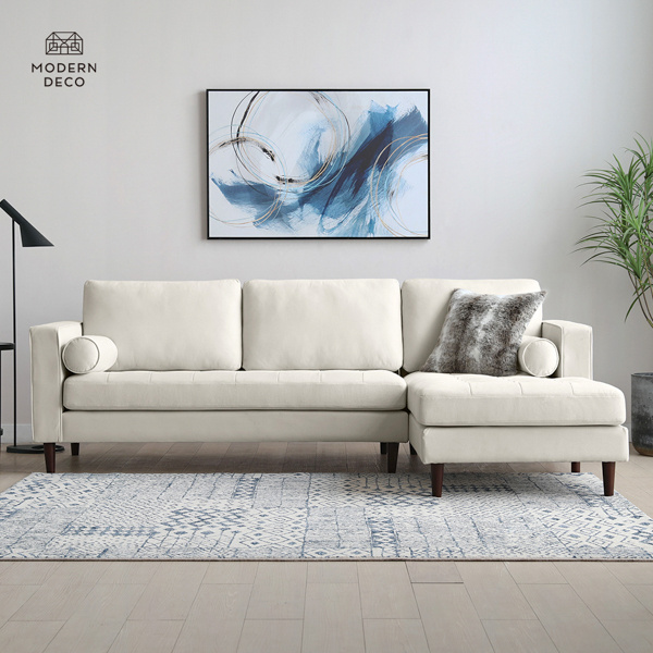 Elevate Your Comfort with a Plush Beige Corner Couch