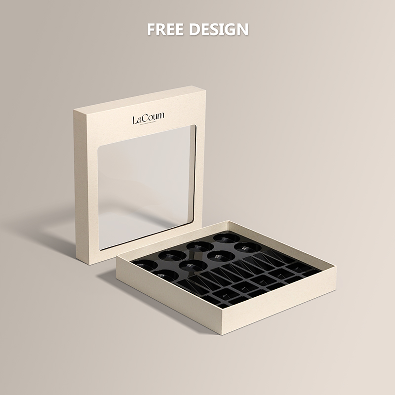Custom Partition Divider Slots Grid Separate Lattice Size Valentine Luxury Chocolate Packaging Gift Box supplier