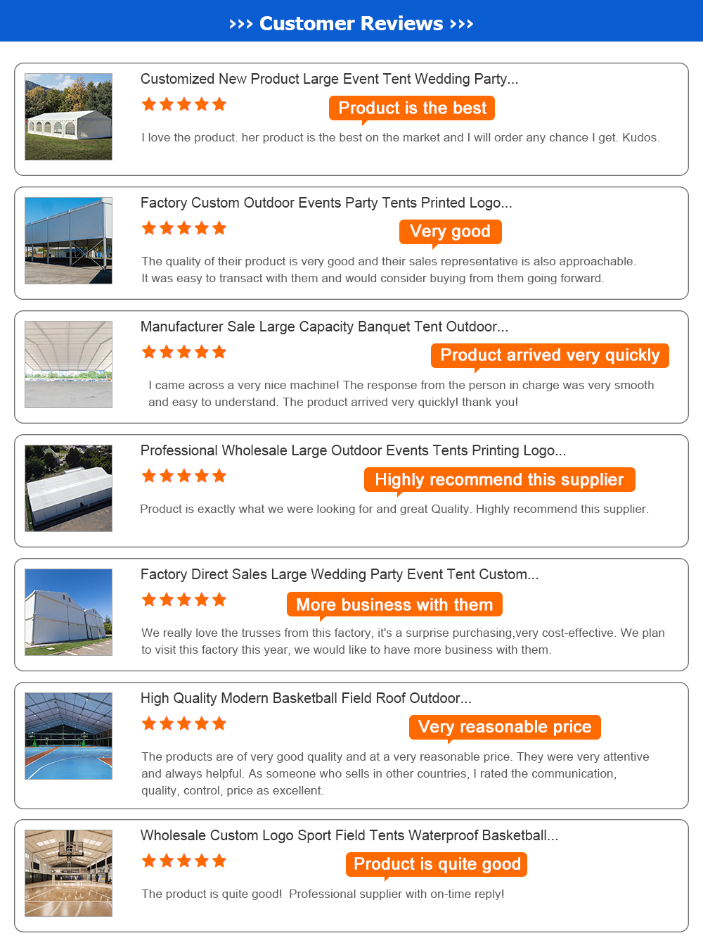 Customized New Product Large Event Tent Wedding Party Tents Outdoor Luxury Marquee Tent details