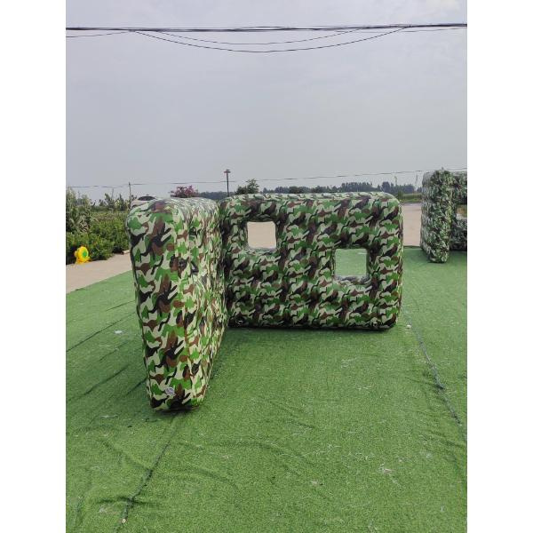 Customizable inflatable bunkers for unique paintball courses