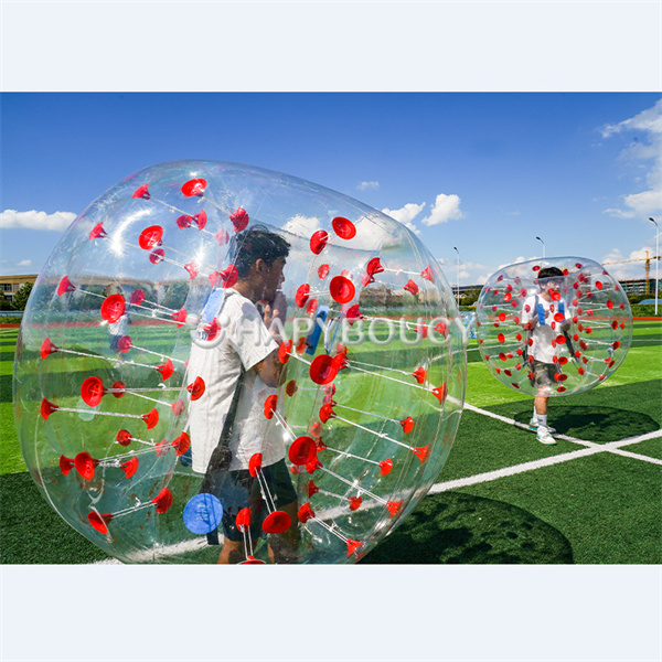 Play hilarious games like bubble soccer