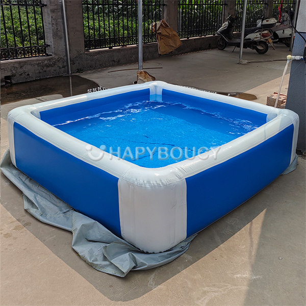 Family fun awaits with a backyard inflatable pool