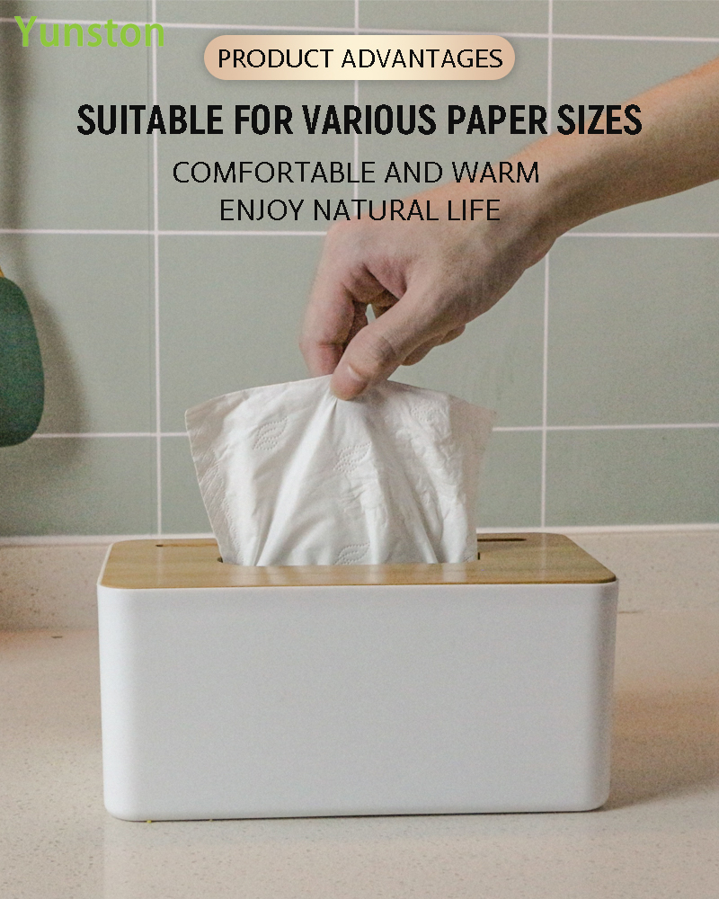 High Sales Napkin Box Customization Stylish Plastic Tissue Box Dining Room Living Room Bedroom Multi-functional Tissue Box manufacture