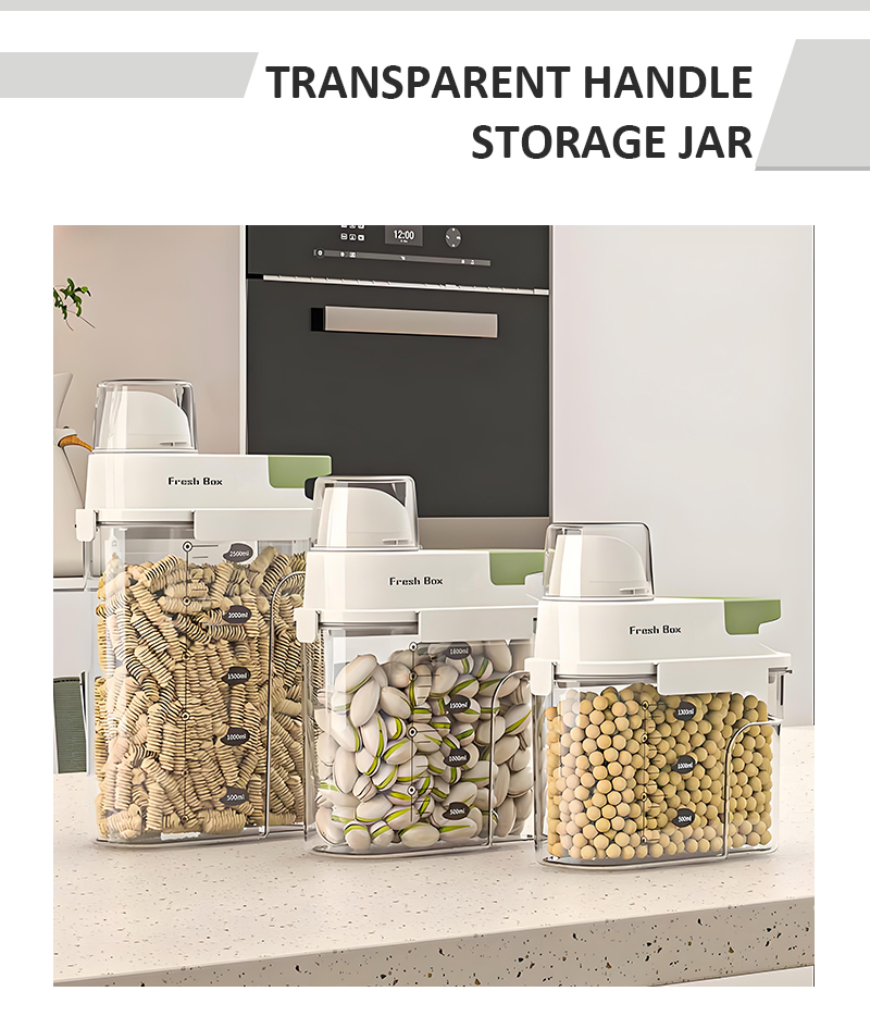 New Products Clear Plastic Rice Cereal Grain Storage Containers Set With Lids Airtight for Food Storage details