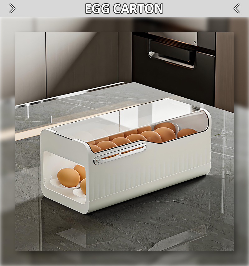 Hot Selling 2-Layer White PP Plastic Storage Container Detachable Fresh Egg Organizer GLOSSY Techniques Egg Dispenser Timer factory