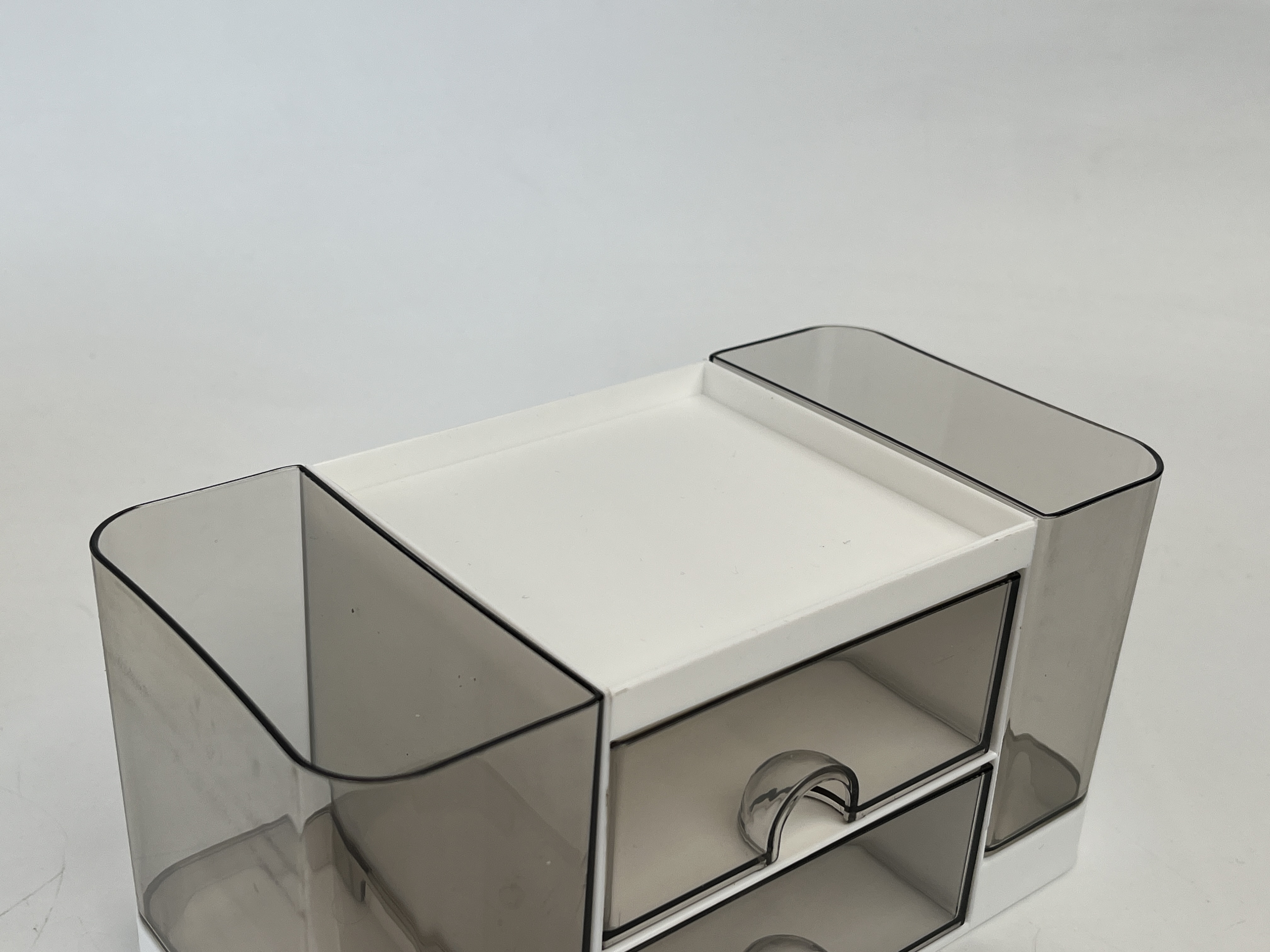 Best Seller Portable Multifunction Stationery Storage Rack Desktop Organizer Compartments Pen Holder Storage Box supplier