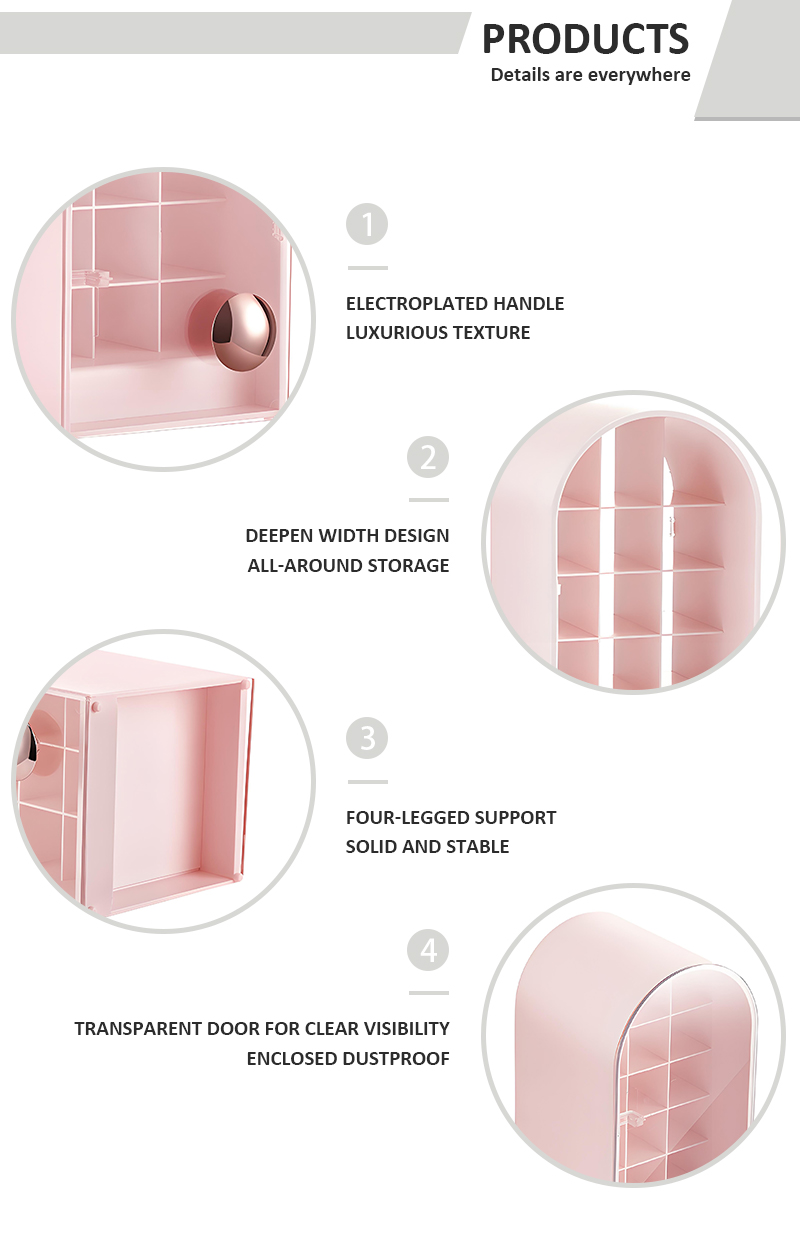 Dustproof Lipstick Organizer Lip Balm Holder Shelf Rack 18 Slots Lipstick Storage Box Lipsticks Display Stand factory