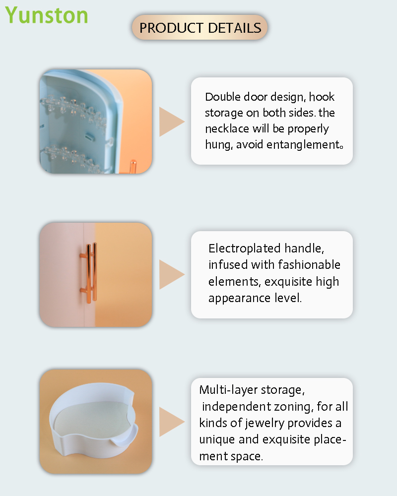 Small Round Multi-Layer Transparent Cylinder Jewelry Storage Box Table Top Organiser with Ring Tray Lid Multifunctional Design manufacture