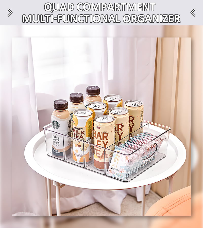 Modern Simple Transparent Design PET Plastic Box Fridge Organizer for Children Toys Books Storage Organization Bins manufacture