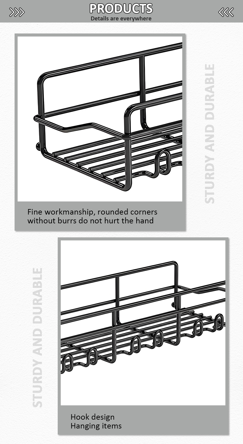 Rustproof Stainless Steel Bathroom Organizer Adhesive Shower Caddy Shelf for inside Shower Metal Washroom Organizer supplier