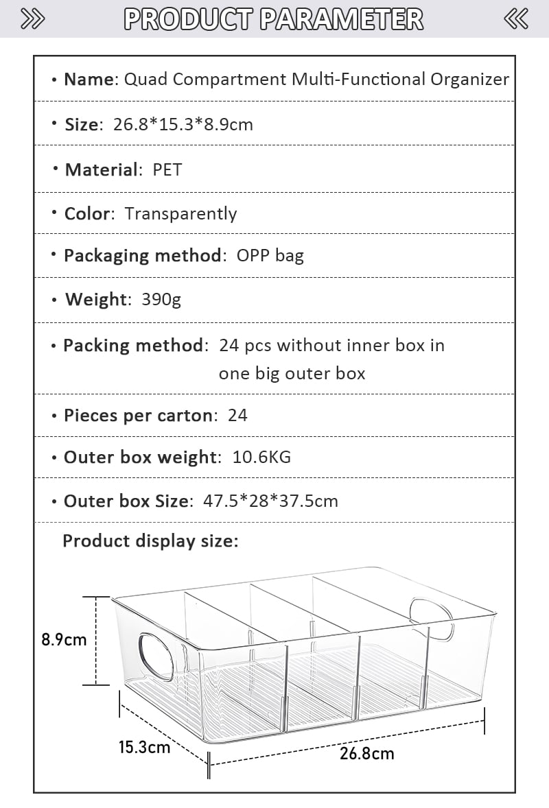 Modern Simple Transparent Design PET Plastic Box Fridge Organizer for Children Toys Books Storage Organization Bins details