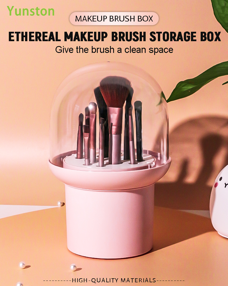 Dustproof Plastic Cosmetic Storage Box for Eyebrow Pencil and Makeup Desktop Makeup Case with Dustproof Cosmetics Storage supplier