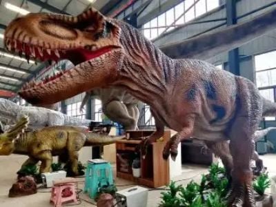 Tekniska fördelar med silikonskinn för en anpassad animatronisk dinosaurie