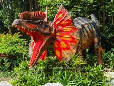Skillnaden mellan pneumatiska och elektriska drivor i en utomhus animatronisk dinosaurie