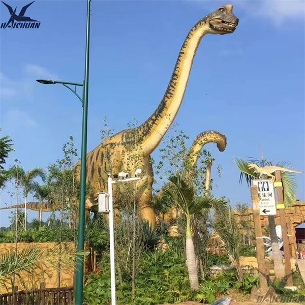 Statue di dinosauri resistenti e impermeabili per esposizione all'aperto