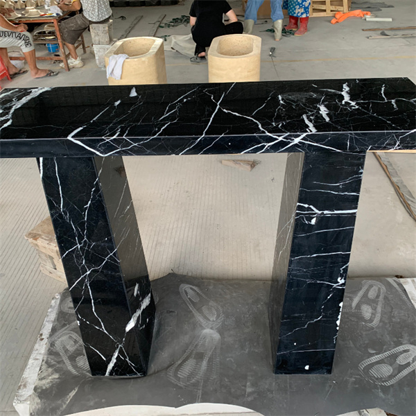 Affordable Luxury with Black Marble Side Tables