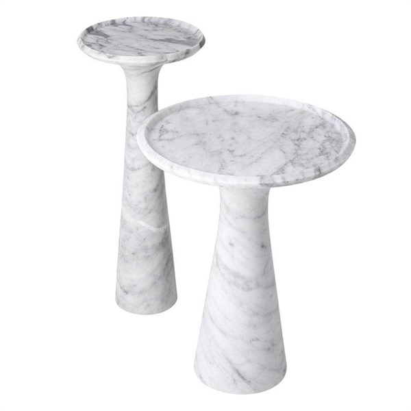 Elevate your decor with our high-quality white marble side table