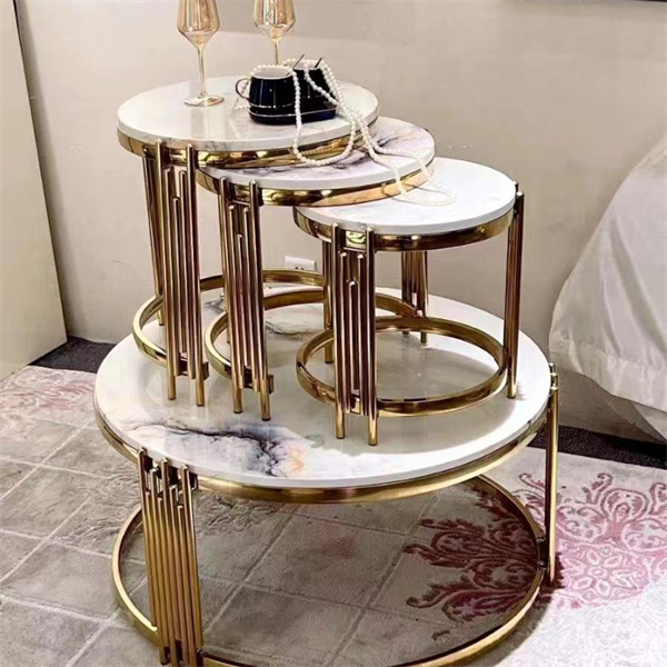 Durable and long-lasting marble nesting side tables at competitive prices