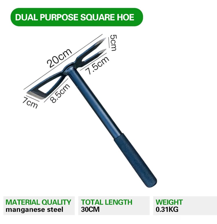 Multifunctional Customizable Farming Weeding Tool Small Garden Hoe with Steel Wood Handle manufacture