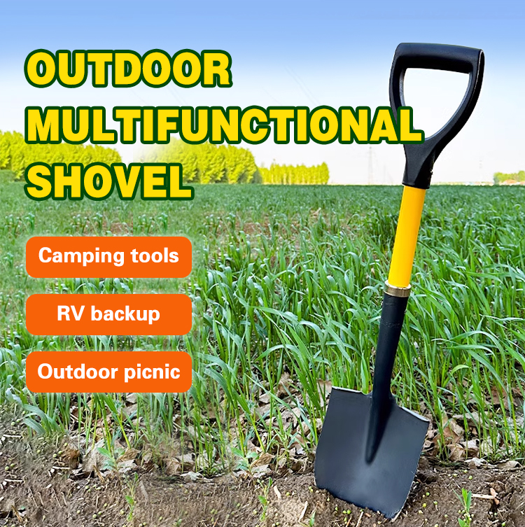 24Hours Sample Farming Tools Mini Steel Spade Small Shovel With Fiberglass Handle details