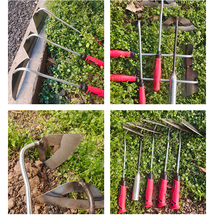 Wholesale Cheap Customized Hot Forged Carbon Steel Iron Agriculture Farming Weeding Tool Garden Home Hoe with Handle manufacture