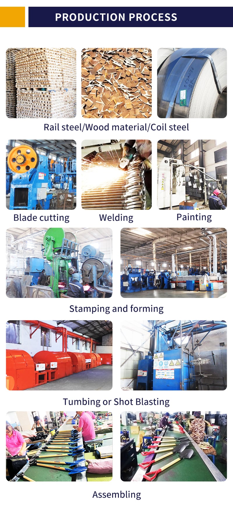 Carbon Steel Shovel Spade Farm Tools Steel Shovel Head Garden Digging Shovel with Wooden Handle supplier