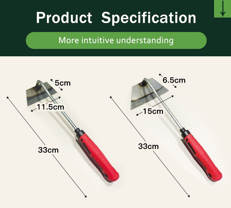 Chinese Factory Small Garden Hoe Durable Multifunction Farming Weeding Tool with Steel Wood Handle factory