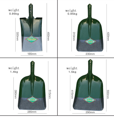 Farm Tools Flat Mouth Shovel Head Garden Tools Square Spade Shovel With Wood Handle manufacture