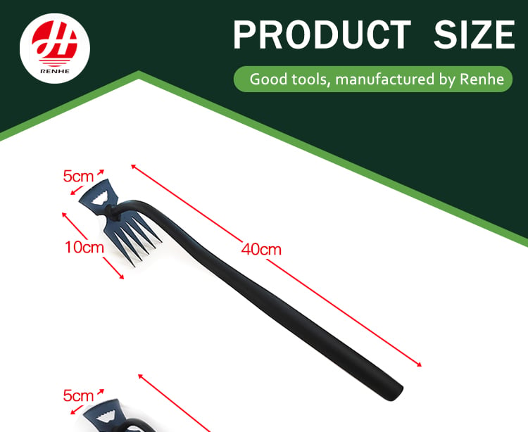 Chinese Factory Small Garden Hoe Durable Multifunction Farming Weeding Tool with Steel Wood Handle details